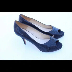 Kate Spade peep toe pumps